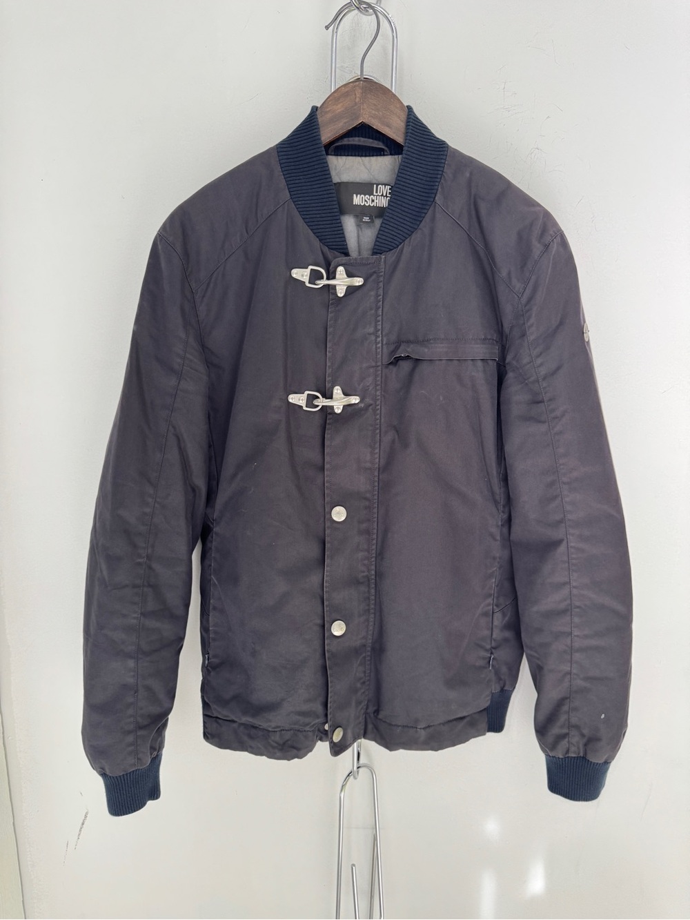 Moschino Fireman Clasp Bomber Jacket